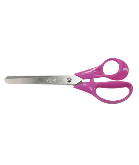 Foarfece pentru copii 152 mm cu mâner din plastic 3D, roz